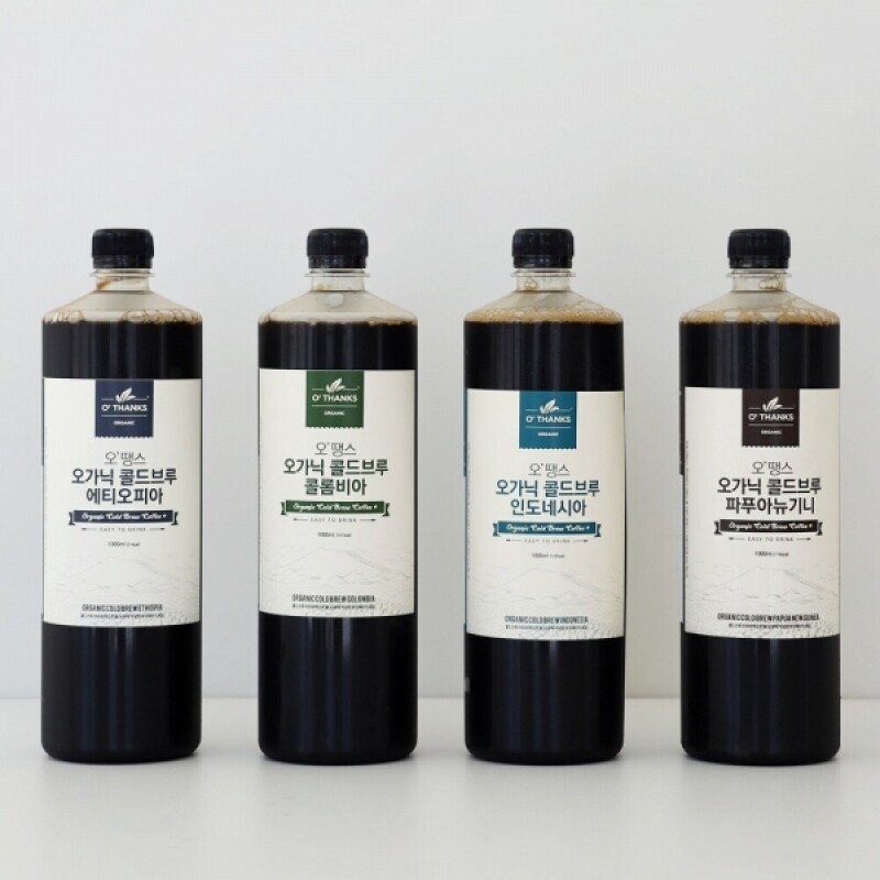 강원더몰,[라이브특가] 오땡스 오가닉 콜드브루 커피 1000ml + 300ml