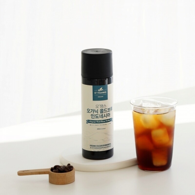 강원더몰,(1+1) 오땡스 유기농 콜드브루 더치커피 아메리카노 원액 액상 커피 (400ml x 2개, 교차 구매 가능)