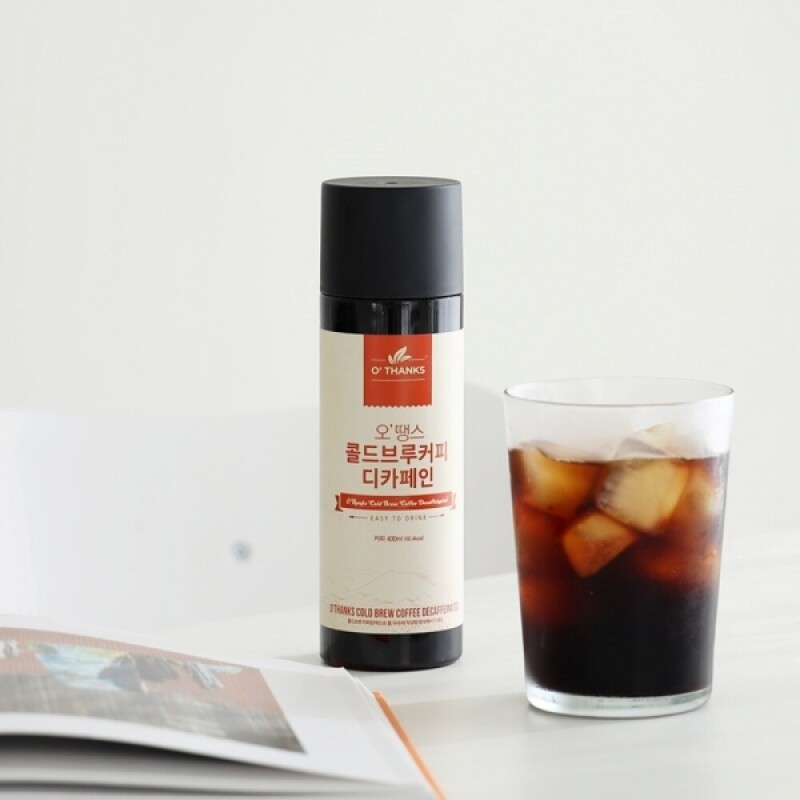 강원더몰,(1+1) 오땡스 유기농 콜드브루 더치커피 아메리카노 원액 액상 커피 (400ml x 2개, 교차 구매 가능)