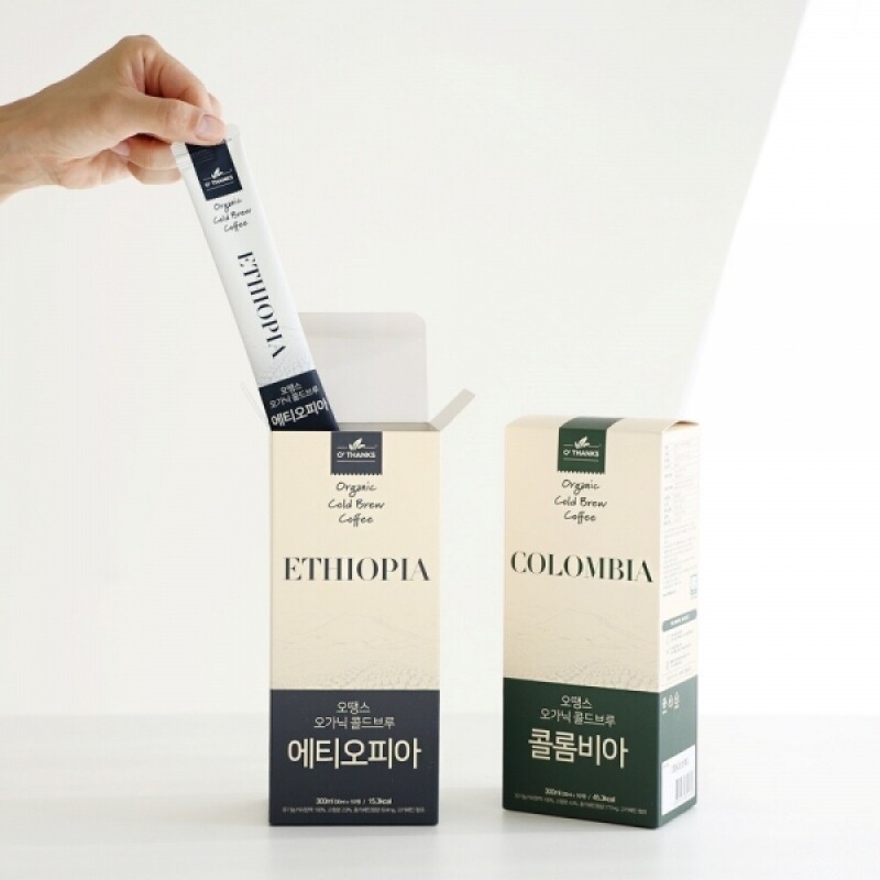 강원더몰,(1+1)오땡스 오가닉 콜드브루 스틱 커피 (300ml x 2개, 교차 구매 가능)