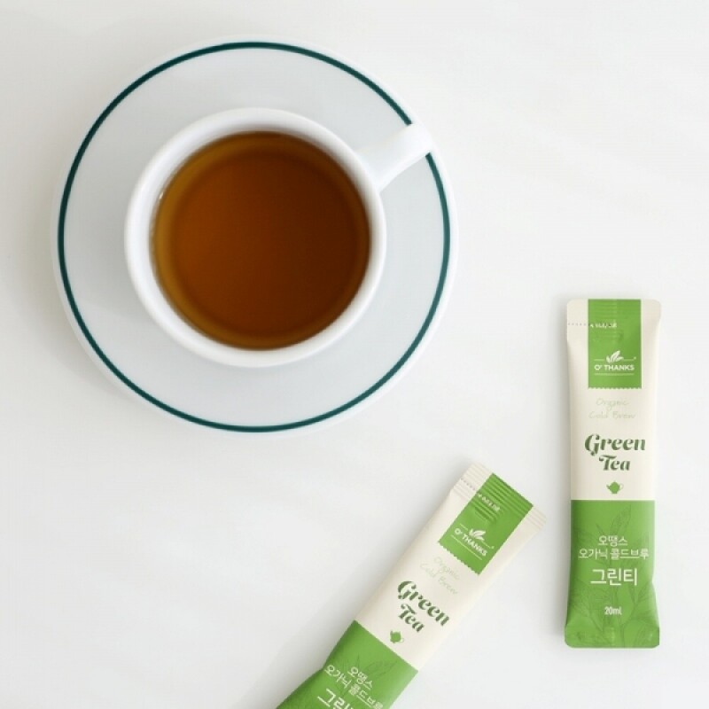 강원더몰,(1+1) 오땡스 오가닉 콜드브루 허브티 스틱 그린티 페퍼민트티 히비스커스티 홍차 (200ml x 2개, 교차 구매 가능)