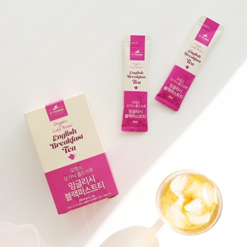 강원더몰,(1+1) 오땡스 오가닉 콜드브루 허브티 스틱 그린티 페퍼민트티 히비스커스티 홍차 (200ml x 2개, 교차 구매 가능)