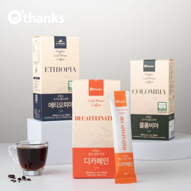강원더몰,오땡스 오가닉 콜드브루 스틱 커피 300ml (30mlx10입)