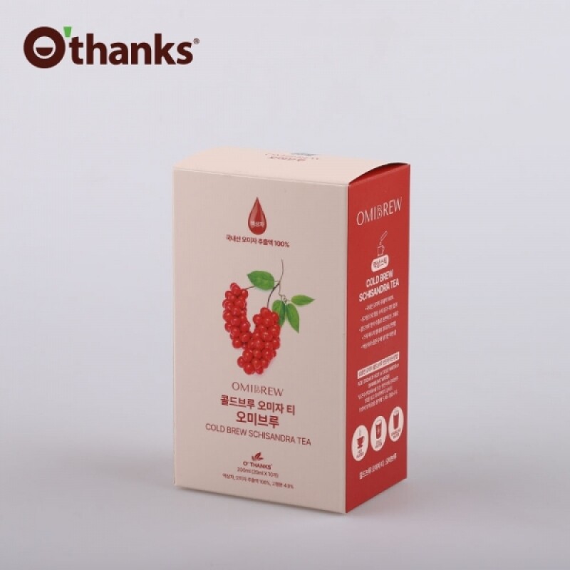 강원더몰,오땡스 콜드브루 오미자 차 오미브루 200ml (20mlx10입) 오미자원액(무설탕), 선물세트