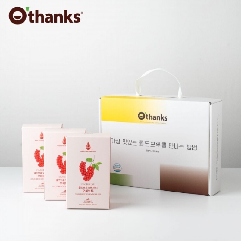 강원더몰,오땡스 콜드브루 오미자 차 오미브루 200ml (20mlx10입) 오미자원액(무설탕), 선물세트